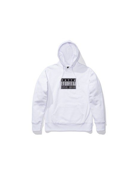 PATTA ADVISORY HEAVY HOODED SWEATER - WHITE s'inspire de l'anatomie humaine