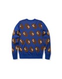 BAPE APE HEAD KNIT - BLUE est présent 