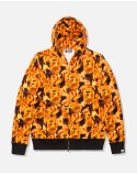 BAPE FLAME WIDE FULL ZIP HOODIE - ORANGE suggérées chez