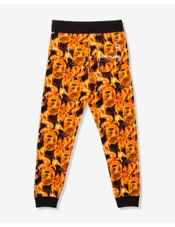 BAPE FLAME SLIM SWEAT PANTS - ORANGE sélection de produits