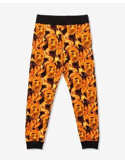 BAPE FLAME SLIM SWEAT PANTS - ORANGE sélection de produits