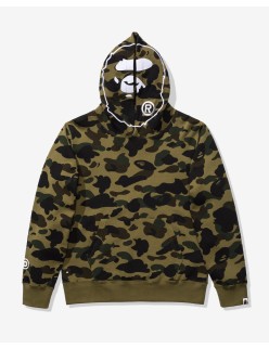 BAPE 1ST CAMO 2ND APE PULLOVER HOODIE - GREEN paiement sécurisé