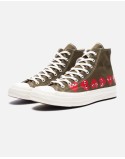 CONVERSE X CDG PLAY MULTI HEART CHUCK TAYLOR ALL STAR '70 HIGH s'inspire de l'anatomie humaine