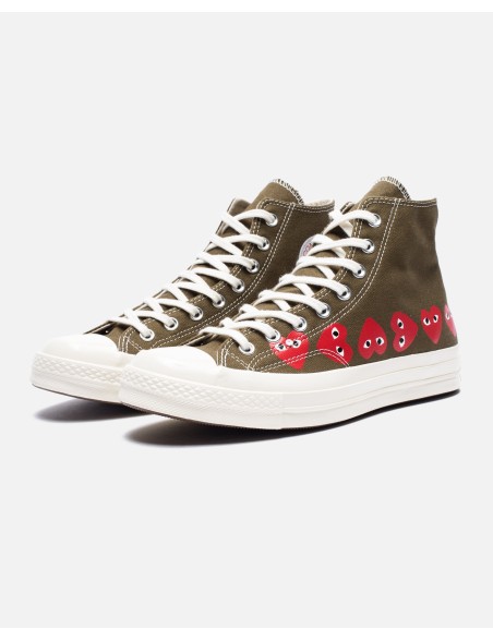 CONVERSE X CDG PLAY MULTI HEART CHUCK TAYLOR ALL STAR '70 HIGH s'inspire de l'anatomie humaine