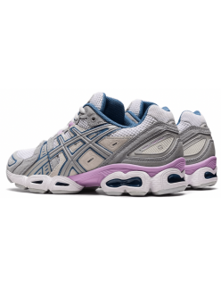 Women’s Asics Gel-Nimbus  9 ‘White/Mid Grey’ (Pastel Pink) en stock