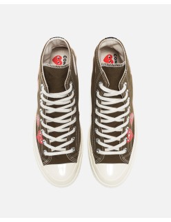 CONVERSE X CDG PLAY MULTI HEART CHUCK TAYLOR ALL STAR '70 HIGH s'inspire de l'anatomie humaine