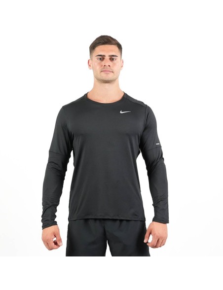 Nike Dri Fit Element Crew Long Sleeve Top (Black) l'achat 