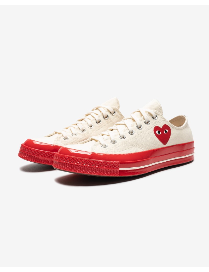 CONVERSE X CDG RED SOLE CHUCK 70 LOW d'Europe débarque