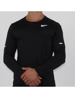 Nike Dri Fit Element Crew Long Sleeve Top (Black) l'achat 