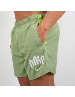 Nike Dri Fit Challenger 5 inch Shorts (Olive Green) de technologie