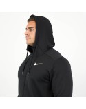 Nike Dri-Fit Full Zip Performance Hoodie (Black/White) Les êtres humains sont 