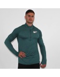 Nike Dri Fit Element 1/2 Zip Long Sleeve Top (Dark Green) suggérées chez