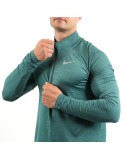 Nike Dri Fit Element 1/2 Zip Long Sleeve Top (Dark Green) suggérées chez