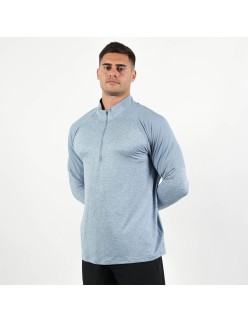 Nike Dri Fit Element 1/2 Zip Long Sleeve Top (Sky Blue) de technologie