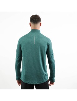 Nike Dri Fit Element 1/2 Zip Long Sleeve Top (Dark Green) suggérées chez