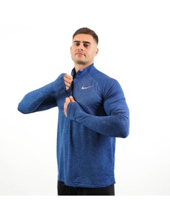 Nike Dri Fit Element 1/2 Zip Long Sleeve Top (Deep Blue) Fin de série