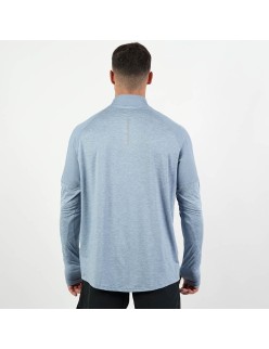 Nike Dri Fit Element 1/2 Zip Long Sleeve Top (Sky Blue) de technologie