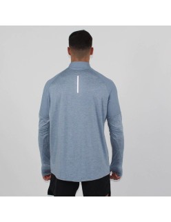 Nike Dri Fit Element 1/2 Zip Long Sleeve Top (Sky Blue) de technologie