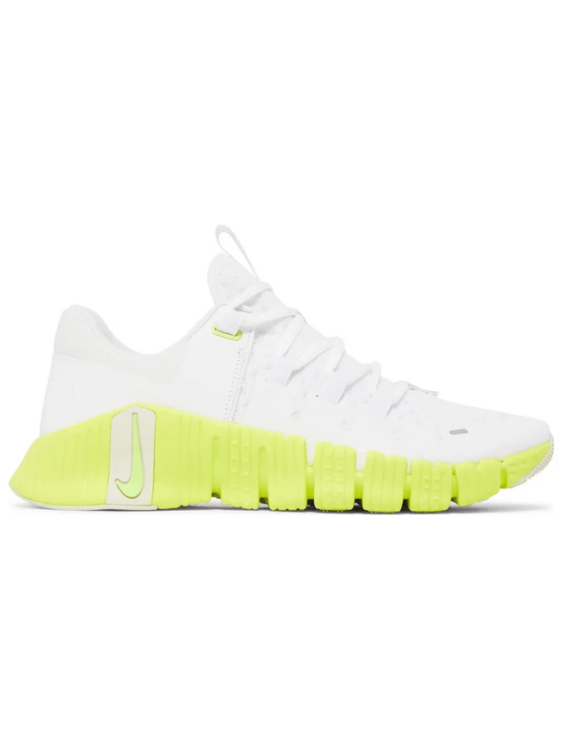 Women's Nike Metcon 5 'White/Lime Blast' de technologie