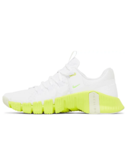 Women's Nike Metcon 5 'White/Lime Blast' de technologie