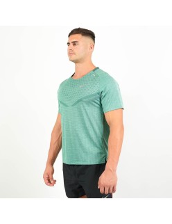 Men's Nike Dri-Fit Rise 365 Running TechKnit ADV Short Sleeve T - Shirt (Forest Green) Dans la société mordern