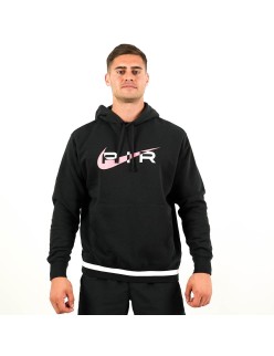 Nike Air Brushed Fleece Hoodie (Black/Pink Foam) Profitez des Offres !