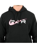 Nike Air Brushed Fleece Hoodie (Black/Pink Foam) Profitez des Offres !