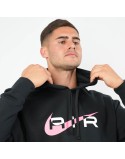 Nike Air Brushed Fleece Hoodie (Black/Pink Foam) Profitez des Offres !