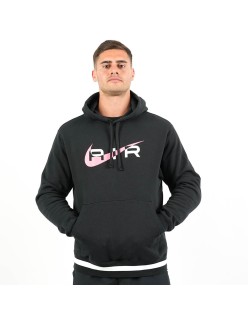 Nike Air Brushed Fleece Hoodie (Black/Pink Foam) Profitez des Offres !