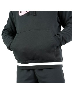 Nike Air Brushed Fleece Hoodie (Black/Pink Foam) Profitez des Offres !