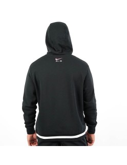 Nike Air Brushed Fleece Hoodie (Black/Pink Foam) Profitez des Offres !