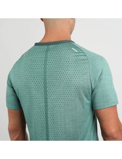 Men's Nike Dri-Fit Rise 365 Running TechKnit ADV Short Sleeve T - Shirt (Forest Green) Dans la société mordern