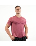 Men's Nike Dri-Fit Rise 365 Running TechKnit ADV Short Sleeve T - Shirt (Maroon) JUSQU'A -70%! 