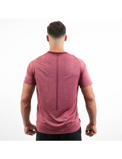 Men's Nike Dri-Fit Rise 365 Running TechKnit ADV Short Sleeve T - Shirt (Maroon) JUSQU'A -70%! 