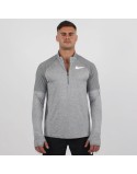 Nike Dri Fit Element 1/2 Zip Long Sleeve Top (Grey Fog) pas chere