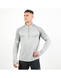 Nike Dri Fit Element 1/2 Zip Long Sleeve Top (Grey Fog) pas chere