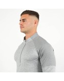 Nike Dri Fit Element 1/2 Zip Long Sleeve Top (Grey Fog) pas chere