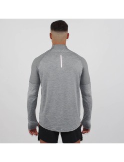 Nike Dri Fit Element 1/2 Zip Long Sleeve Top (Grey Fog) pas chere