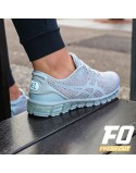 Women’s Asics Gel-Quantum 360 Knit 2 ‘Mid Grey/Glacier Grey’ (Glitter Grey) rembourrage situé sous