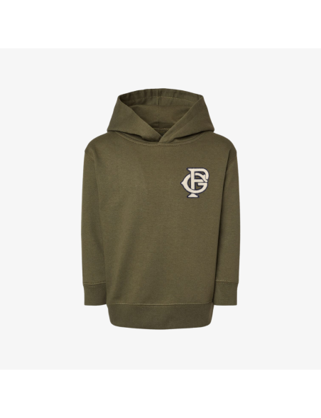 kids premiumgoods. pg monogram logo pullover hoodie (military green) de France