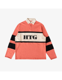 womens honor the gift oversized rugby top (brick) l'évolution des habitudes 