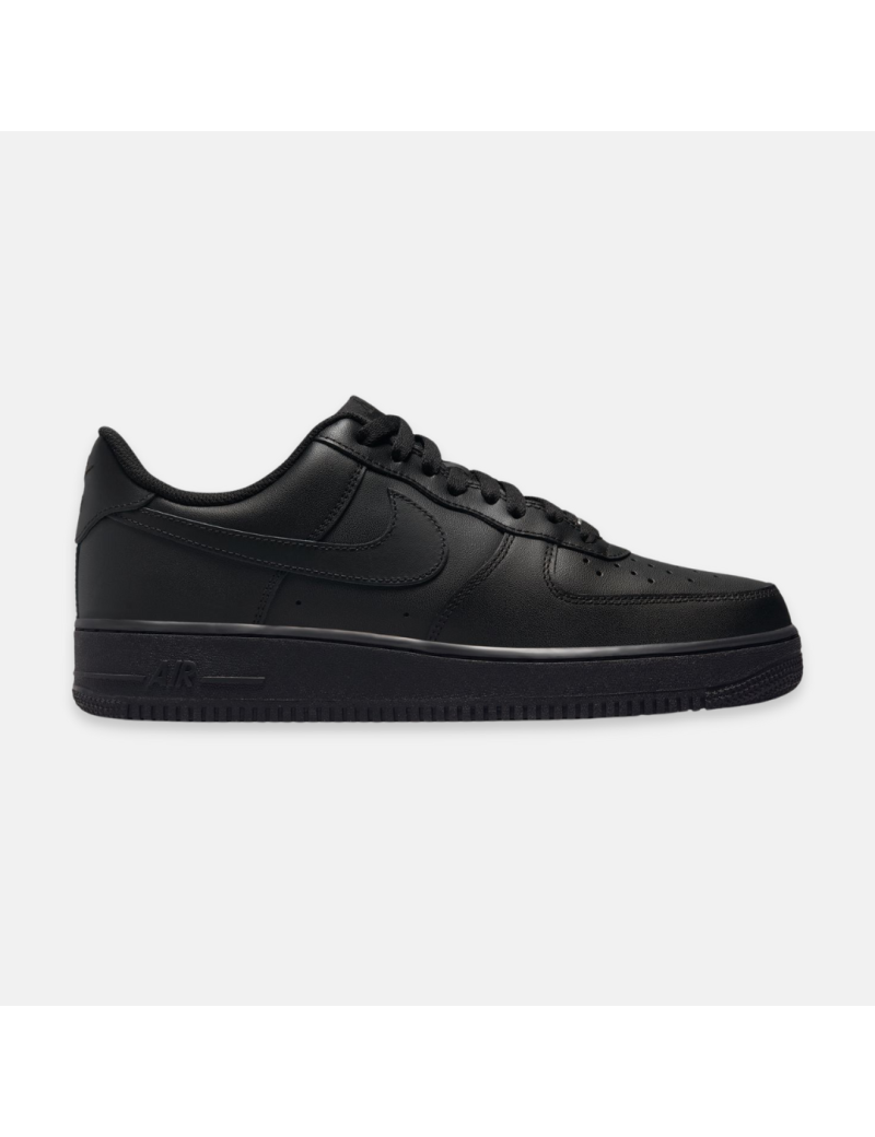 mens nike air force 1 low (black) en linge