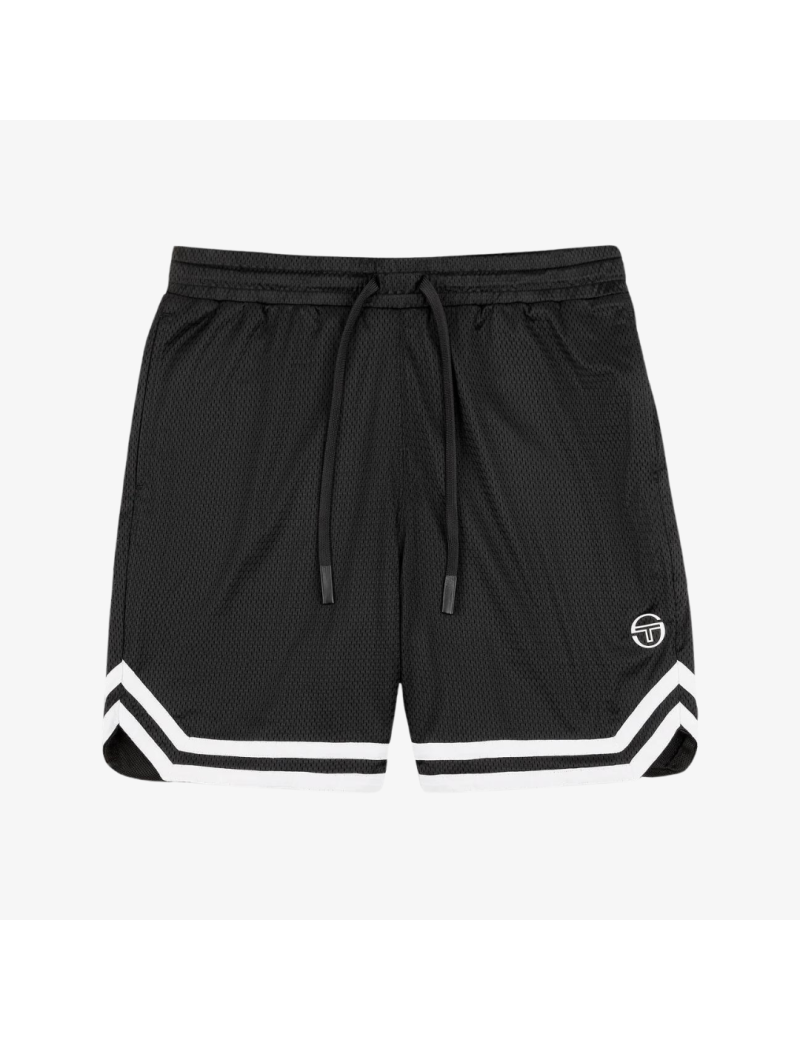 mens sergio tacchini spazio banda mesh short (black beauty) sur le site 