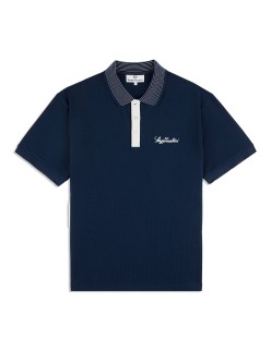 mens sergio tacchini suveniri s/s polo (maritime blue) solde