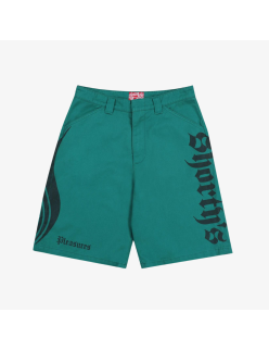 mens pleasures x shorty's gutierrez work shorts (green) shop