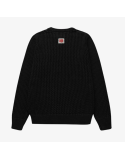 mens huf x texas chainsaw massacre survive cable knit sweater (black) 50-70% off 