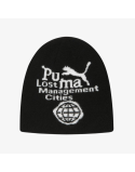 mens puma x lmc cuffless beanie (black) 2024