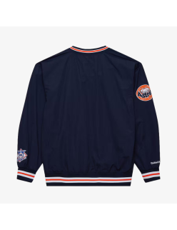 mens mitchell and ness houston astros classic v-neck pullover (navy/orange) Fin de série