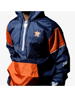 mens mitchell and ness houston astros current logo anorak (navy/orange) Voir les baskets