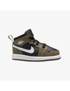 toddler jordan 1 mid (black/white/olive) sélection de produits